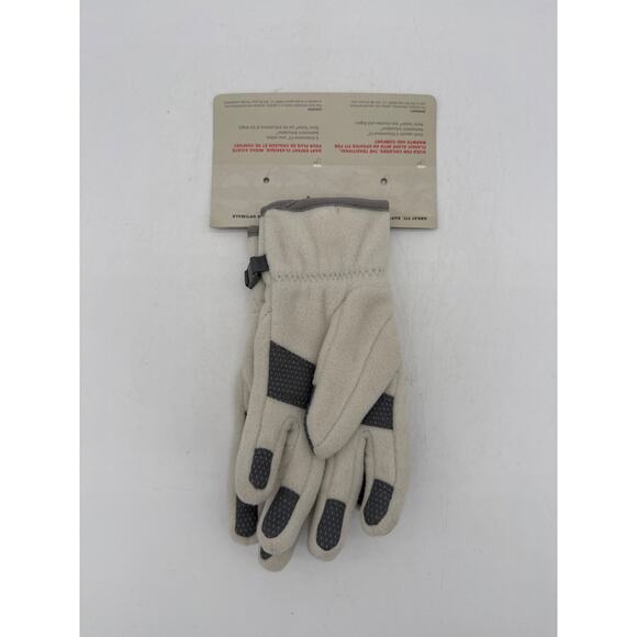 Youth North Face E Tip Gloves Size Small White Gray NWT - Picture 2 of 4